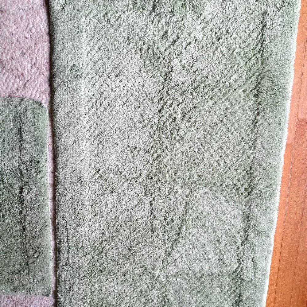 Spring Green Bath Rugs Set - Picture 3 of 5